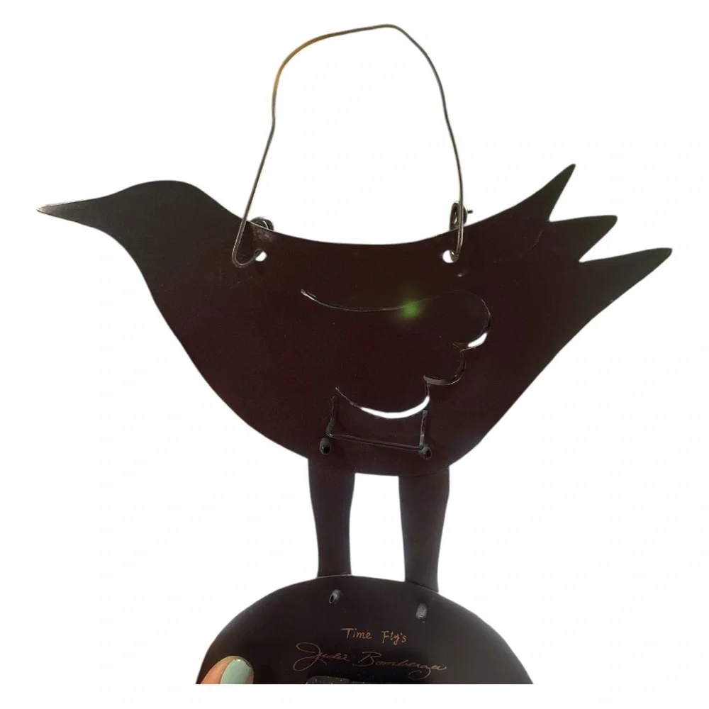 Blue and Yellow Bird Wall Clock - Picture 4 of 5